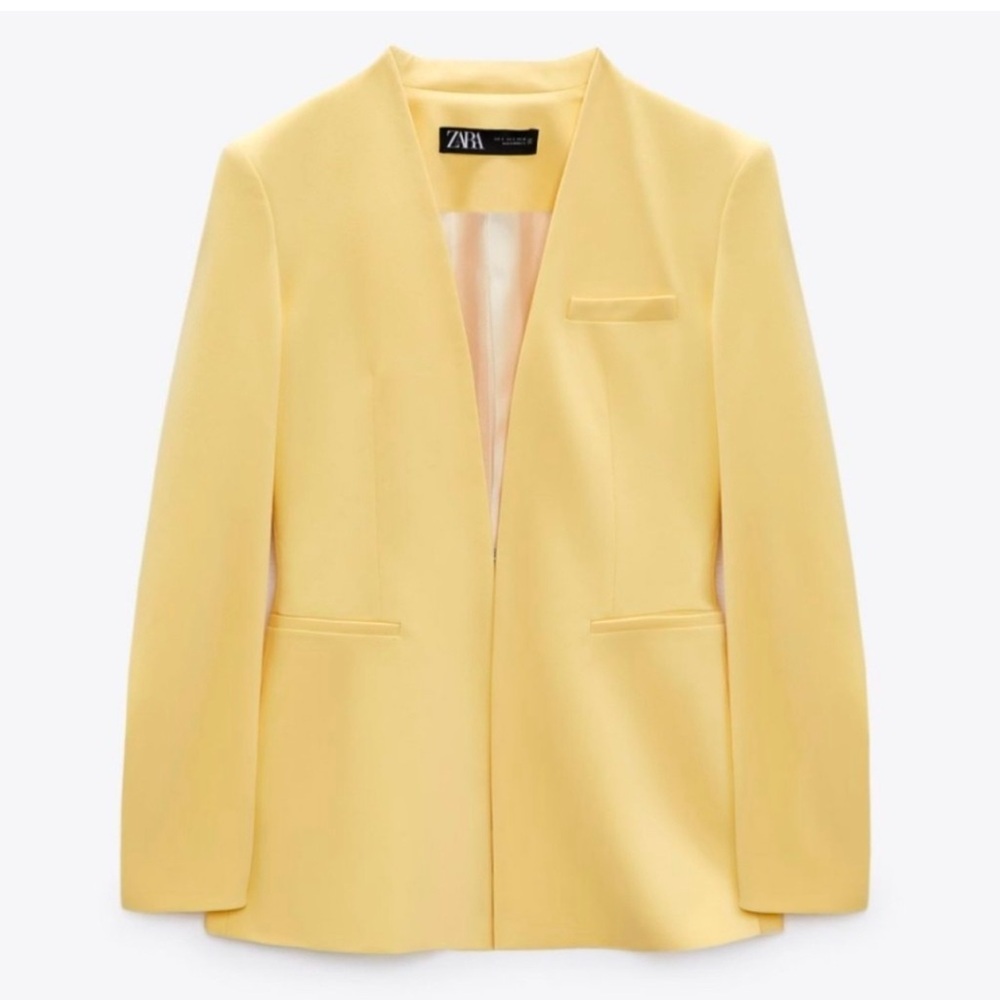 Zara Yellow Women's Blazer
